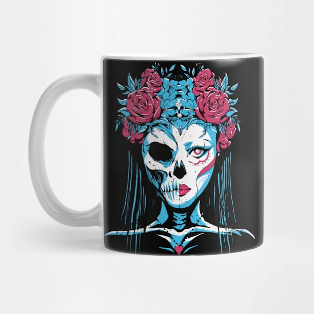 Dia de los Muertos Skeleton Bride Day of the Dead Girl by SLAG_Creative